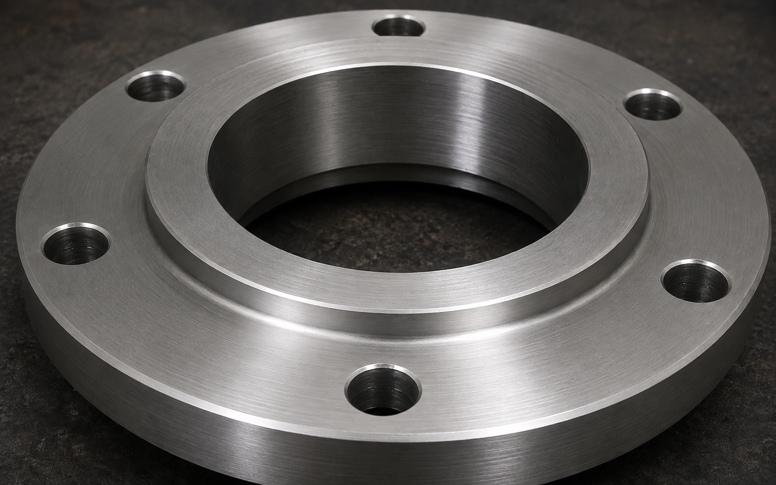 After: restored bright steel flange